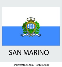 Flag of the country San Marino