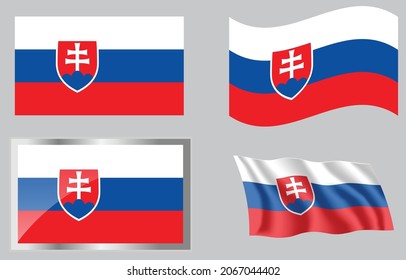 Flag of the Country of Slovakia