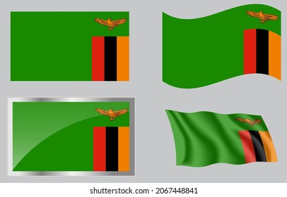 Flag of the Country of Zambia