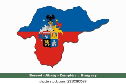 Borsod-Abaúj-Zemplén Flag - County of Hungary