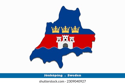 Bandera Jönköping - Condado de Suecia