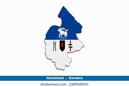 Jämtland Flag - County of Sweden