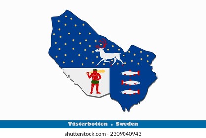 Västerbotten Flag - County of Sweden