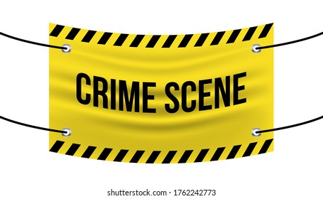 Flag of crime scene background template.