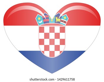 Flag of Croatia. Accurate dimensions, element proportions and colors.