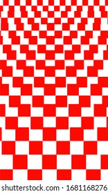 Bandera de los elementos croatas. Concepto de la tarjeta de celebración del Día de la Independencia. Patrón de ajedrez
