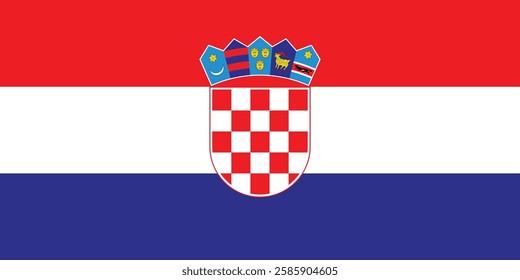 Flag of Croatia logo vector