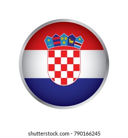 Flag of Croatia (Round icon)