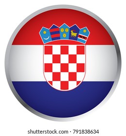 Flag of Croatia (Round icon)