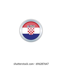 Flag of croatia in Shapes 