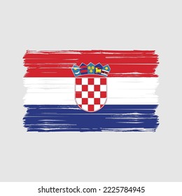 Flag of Croatia vector illustration