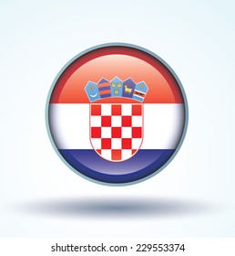 Flag of Croatia, vector illustration