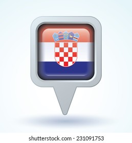 Flag of Croatia, vector illustration