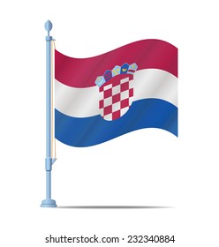 Flag of Croatia vector illustration