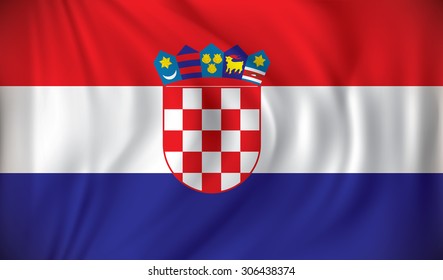 Flag of Croatia - vector illustration