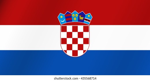 Flag of Croatia. Vector illustration.