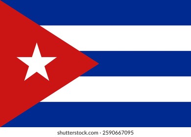 Flag of Cuba, 3:2 Format, Cuba Flag