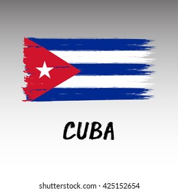 Flag Of Cuba  - Grunge