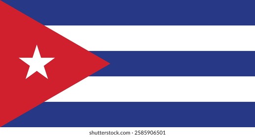 Flag of Cuba logo vector