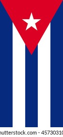 Flag of Cuba. logo vector.