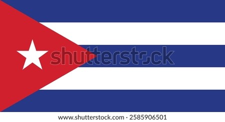 Flag of Cuba logo vector