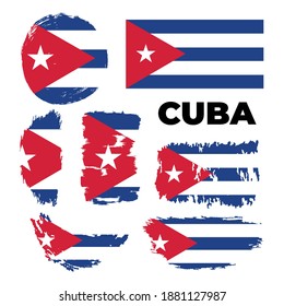 Flag of Cuba page symbol for your web site design Cuba flag logo, app, UI. Cuba flag Vector illustration, EPS10. Vector illustration