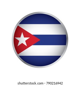 Flag of Cuba (Round icon)