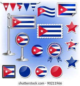 flag of cuba vector