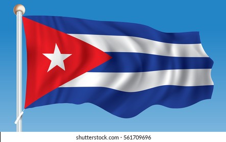 Flag of Cuba - vector illustration