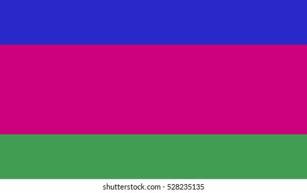 Flag of Cuban people vector illustration