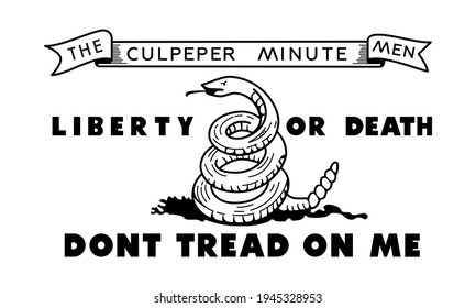 Flag Of The Culpeper Minutemen, 1775, USA