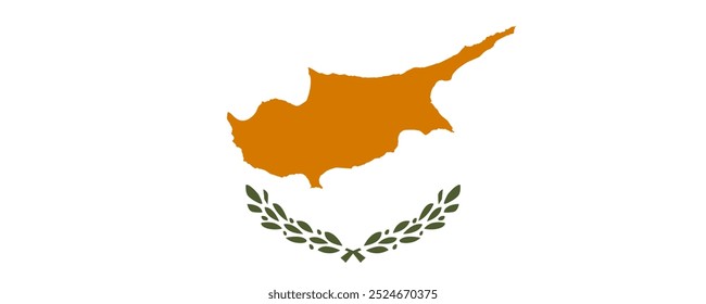 Flag of Cyprus, long version, Vector Images