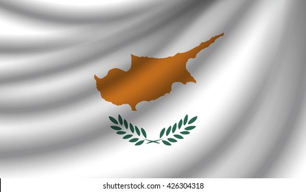 Flag of Cyprus, vector illustration