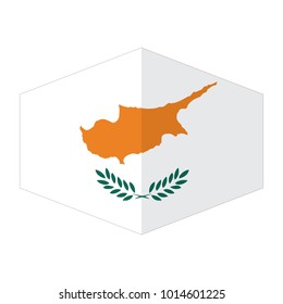 flag of Cyprus,vector illustration of Cyprus flag, official colors and proportion correctly. National Flag of Cyprus, A Flag Illustration within a Sign of the country of Cyprus.