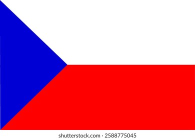  flag of the Czech Republic . vector world national flag