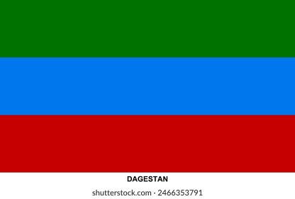 Flag of DAGESTAN, DAGESTAN national flag