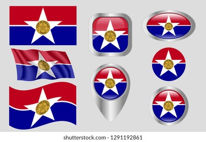 Flag of Dallas, Texas