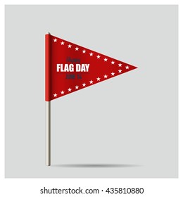 Flag day. 14 of June. Vector illustration.