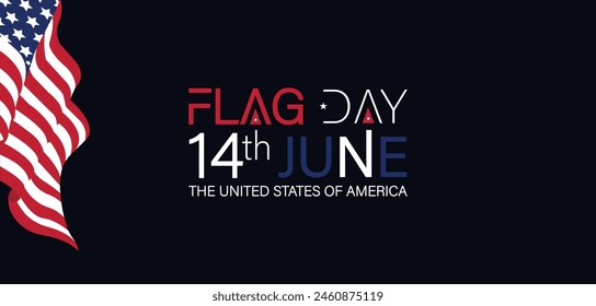 Flag Day Artistic Design for June 14th