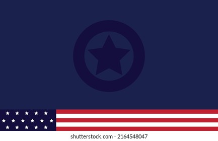 Fondo del Día de la Bandera con la insignia de la estrella y área de copia del espacio. Adecuado para el contenido con ese tema.