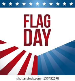 flag day background, united states. vector illustration