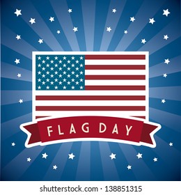 flag day background, united states. vector illustration