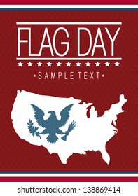 flag day background, united states. vector illustration
