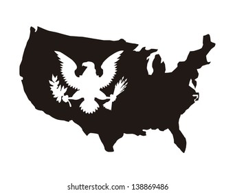 flag day background, united states. vector illustration