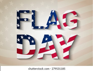Flag day background usa