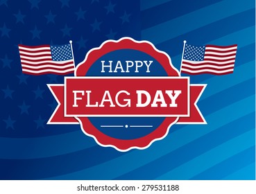 Flag Day Badge Background