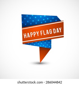 Flag day badge background