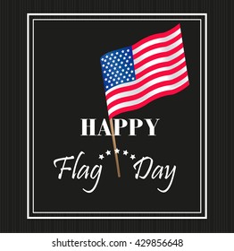 Flag day badge background vector. American Flag, Flag Day, the USA flag, the flag vector illustration flag beautiful flag, flag holiday. flag greeting card.
