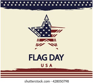 Flag day Greeting card or background. vector illustration.