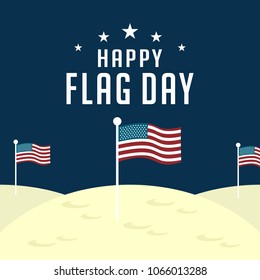 Flag Day Illustration